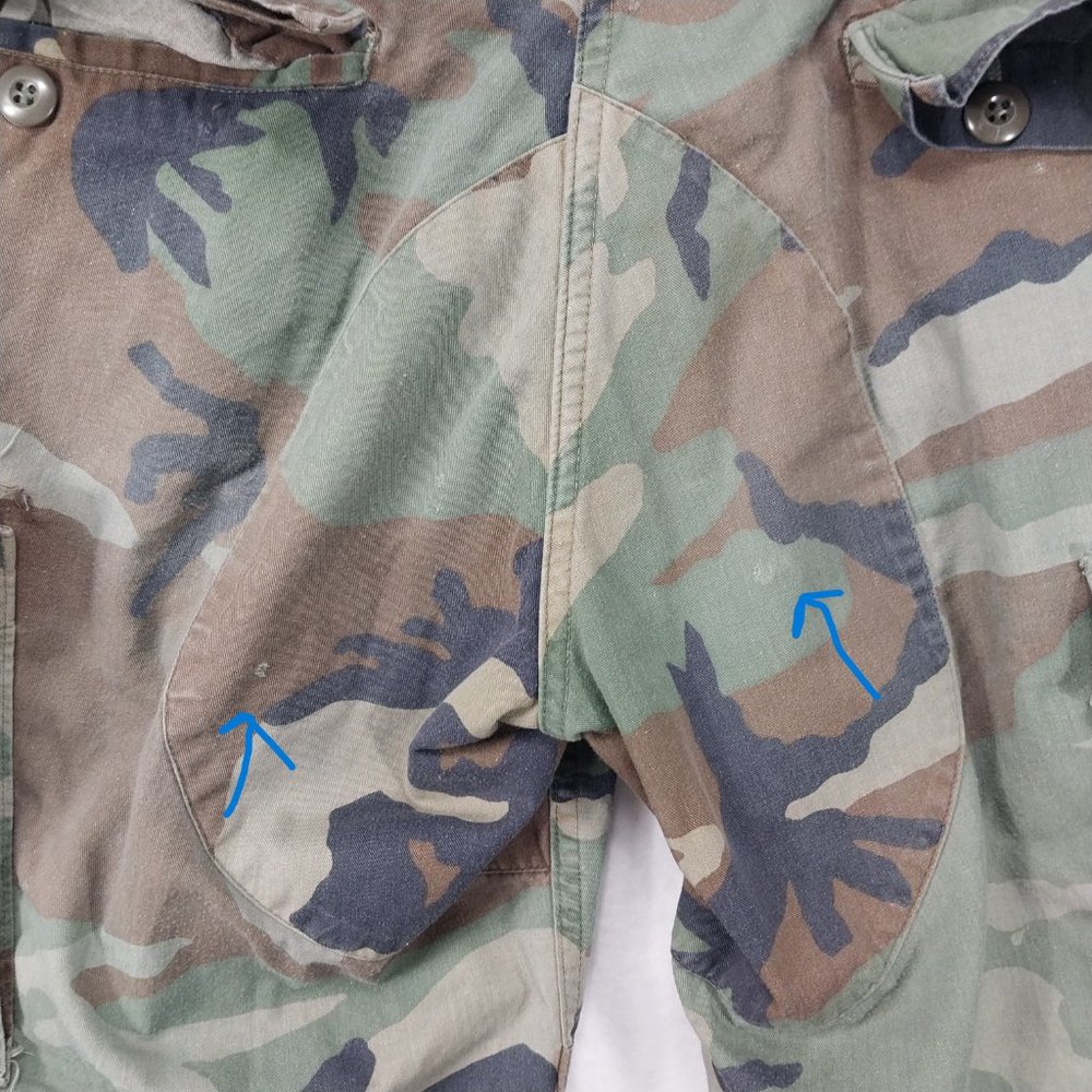 Military Pants Mens 33x30 Cargo Camouflage M81 Woodland Army Green Brown Relaxed - Picture 15 of 16